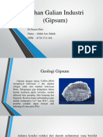 Presentasi Batu Gipsum (Geologi)