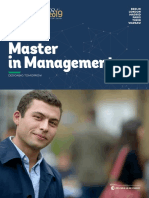 Master in Management: An International Education