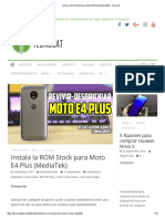 Instala La ROM Stock para Moto E4 Plus (MediaTek) - Tecnocat