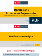 Planificación y Actuaciones Preparatorias