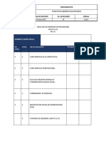 17 Uis-Fo-Cl-16 Check List de Expediente de Proveedores