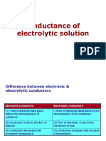 Conductance of Electrolytic Solution