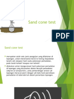 Sand cone test