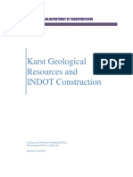 Karst Geological Resources and INDOT Construction
