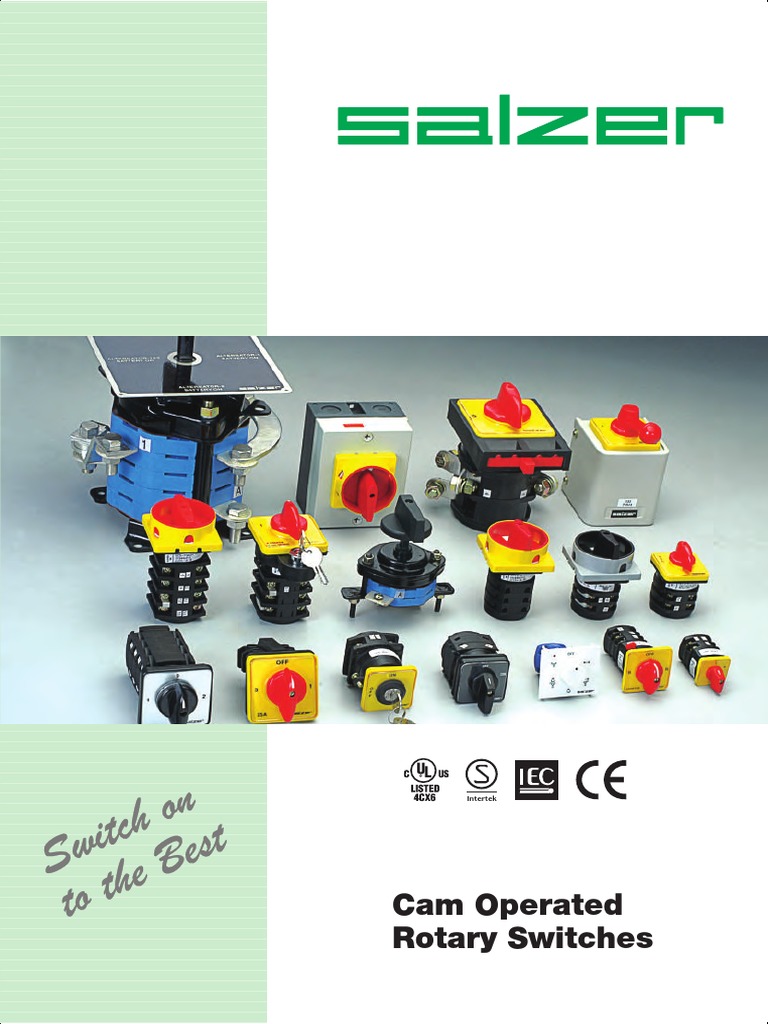 Salzer Cam Operated Rotary Switches Guide | PDF | Switch | Machines