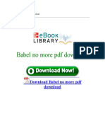 Babel No More PDF Download