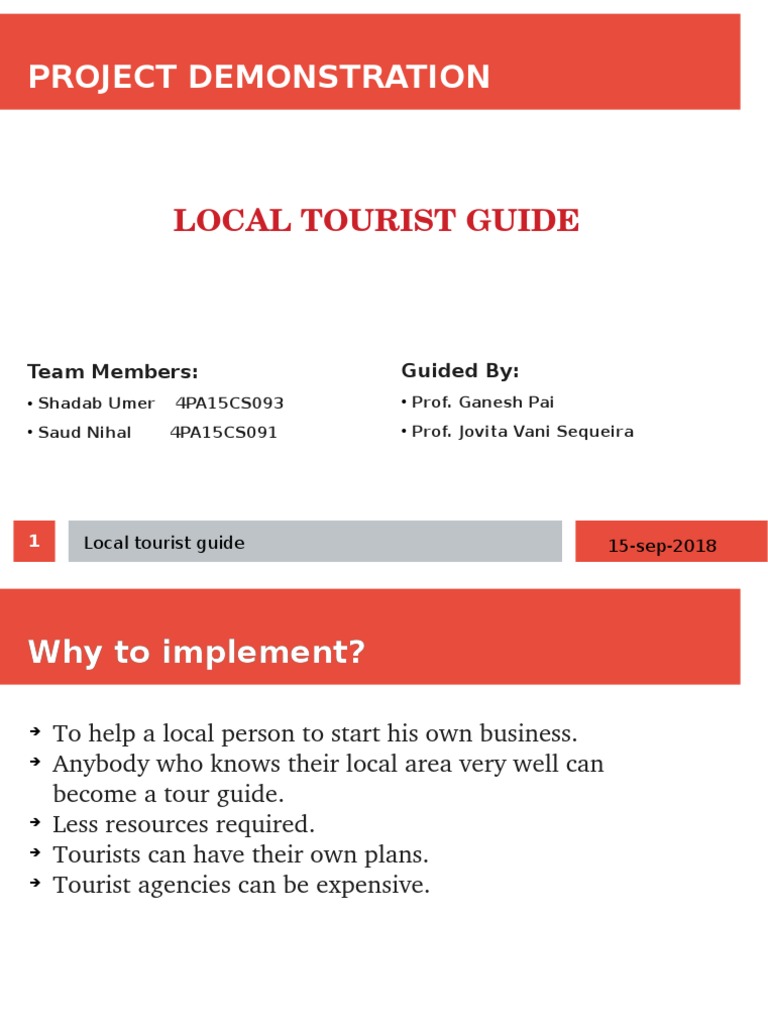 Local Tourist Guide Project Overview | PDF | Business