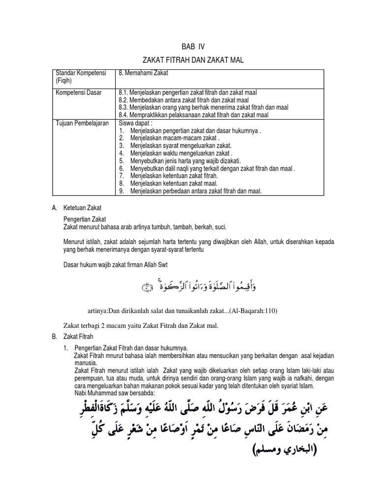 3 Zakat Fitrah Dan Zakat Mal Pdf