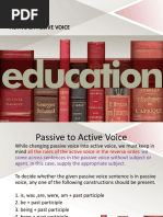 Active and Passive Voice