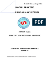 Modul Praktek Pemeriksaan Akuntansi