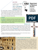 CEU Medieval Studies Programs - 2019-20 PDF