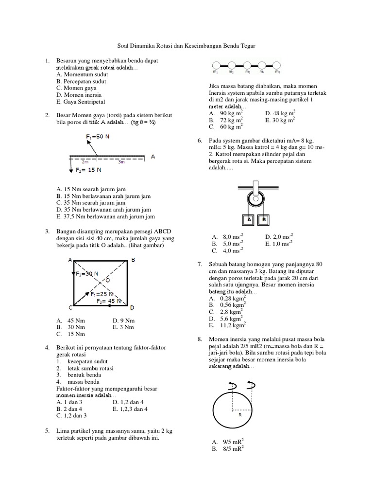 1202 1597 Soal Aja 1 15 Ipa Latihan Dinamika Rotasi