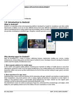 1.0: Introduction To Android: Mobile Application Development Module-1