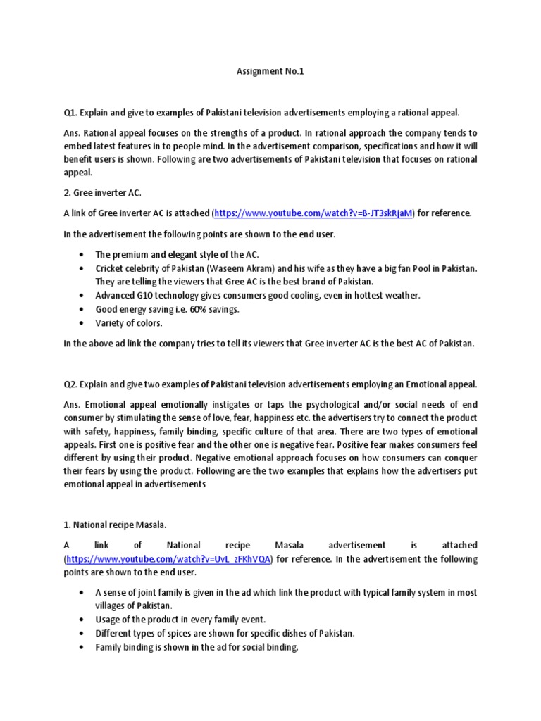 Examples of Advertisement Appeals | PDF | Advertising | Color