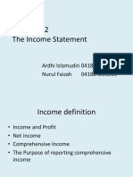 Chapter 12 The Income Statement