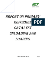 Primary Reformer Catalyst Replacement Report