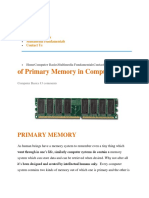 Types of Primary Memory in Computers
