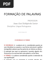 Processo Morfológico de Formação de Palavras