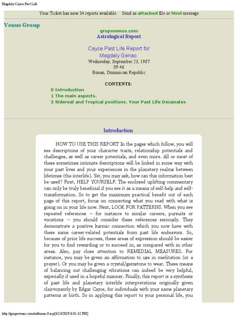 Magdaly Cayce Past Life Download Free PDF In Astrology