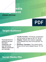 Social Media Assignment: Vistara Airlines