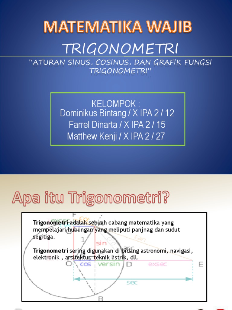 Aturan Sinus Cosinus