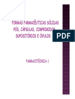 Aula 12 Formas Farmacc3aauticas Sc3b3lidas Pc3b3s Cc3a1psulas e Comprimidos