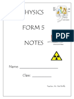 Physics Form 5 Notes PDF