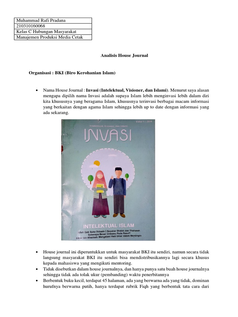 Analisis House Journal Docx