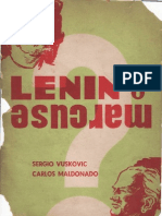 Lenin o Marcuse Por Vuskuvic y Maldonado