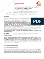 Experimental Study On Shear Resistance of SRC Column and Steel Beams Frames Constructed by Simplified Method