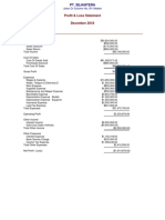 Profit & Loss (Accrual) PT SEJAHTERA