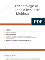 Codul Deontologic Al Avocaților Din Republica Moldova