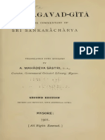 Bhagavad Gītā with the Commentary of Śrī Śankarāchārya - trans. Mahadeva Shastri (508p).pdf