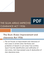 The Slum Areas Improvement and Clearance Act 1956
