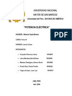 Potencia Eléctrica: Medición y Relación con Voltaje y Corriente