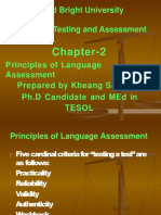 Build Bright University Language Testing and Assessment: Chapter-2