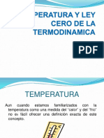 Temperatura y Ley Cero de La Termodinamica