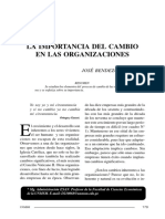 Importancia Del Cambio en Las Organizaciones PDF