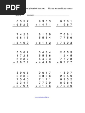 Unidad 7 Multiplicacion Y Division Física Y Matemáticas