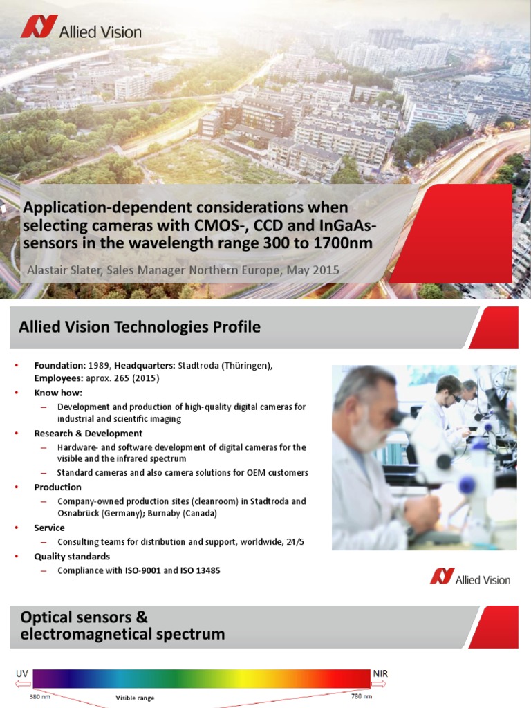Camera Sensor Selection Guide 300-1700nm | PDF | Charge Coupled Device ...