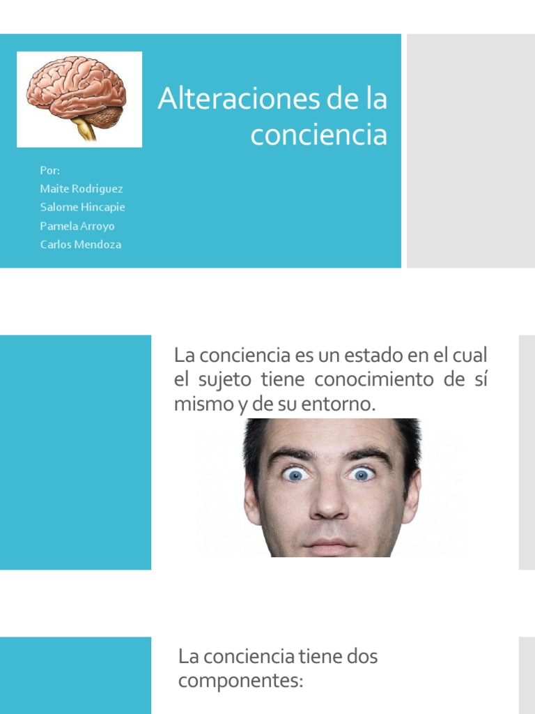 Alteraciones del Estado de Conciencia | PDF | Coma | Reanimación ...