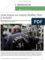 ¿Qué Tienen en Común Netflix, Uber y Airbnb