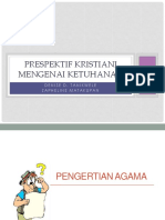 Prespektif Kristiani Mengenai Ketuhanan