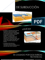 Zonas de subducción: causas, tipos y efectos