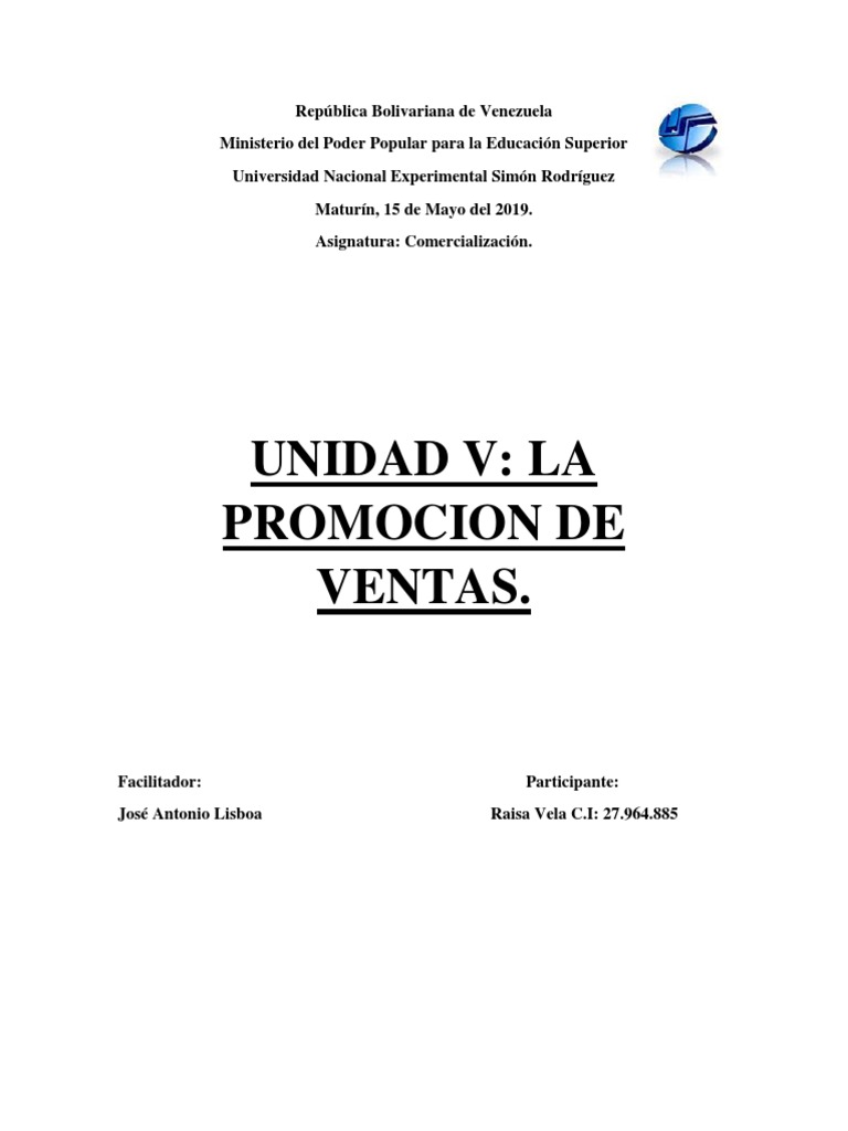La Promoción de Ventas | PDF | Publicidad | Mercado (economía)