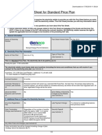 Fact Sheet For Standard Price Plan: (See Footnote 1)