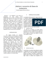 Tipos de Aisladores y Accesorios de Lineas de Transmisión