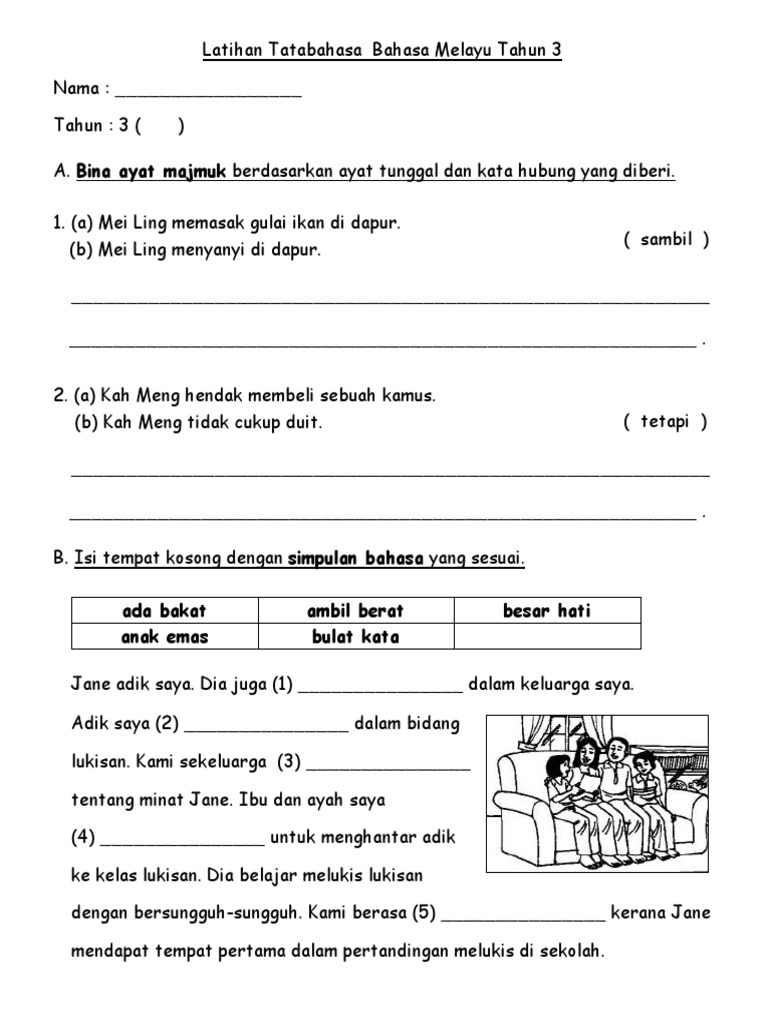 Latihan Tatabahasa Bahasa Melayu Tahun 3 Pdf