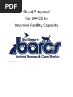 Grant Proposal For BARCS To Improve Facility Capacity