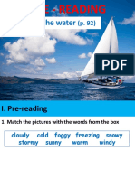 Unit 9e - Reading - Alone On The Water